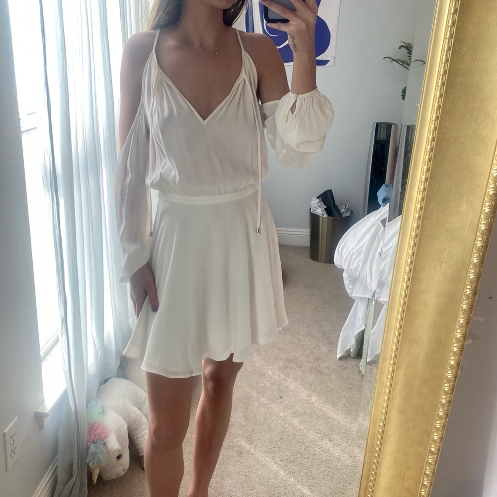 Lovers and Friend White Off the Shoulder Mini Dress